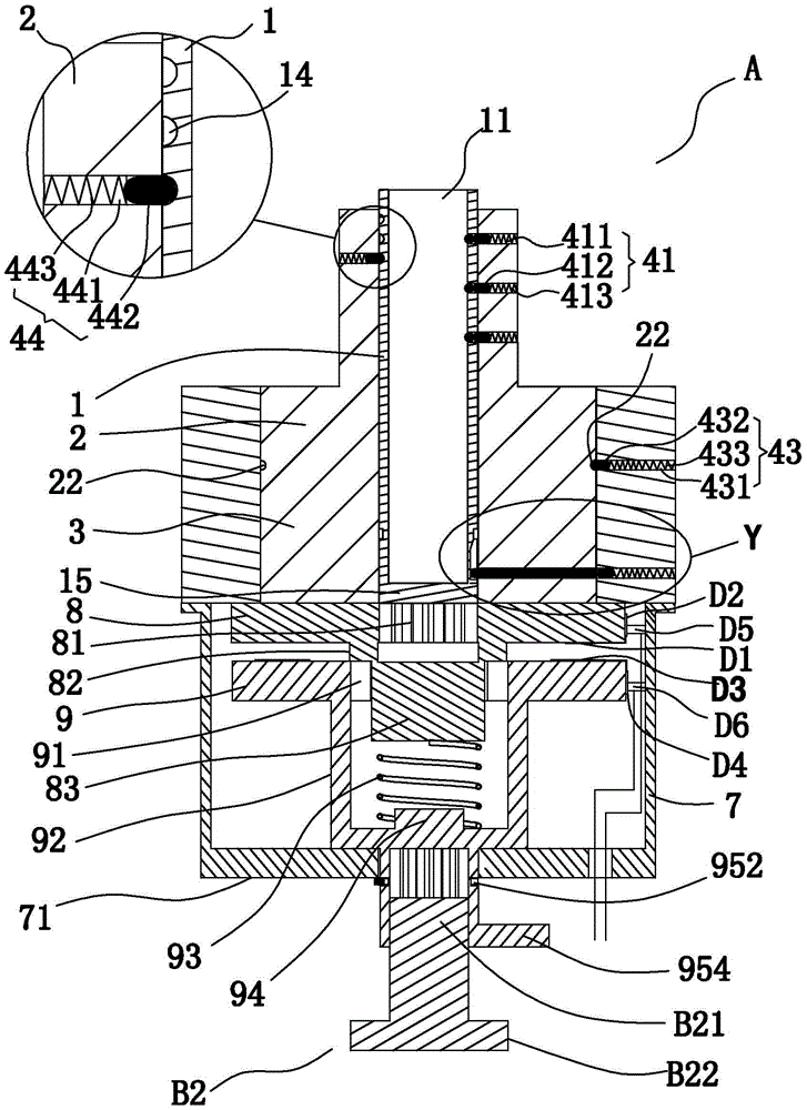 A separate mechanical password alarm door lock