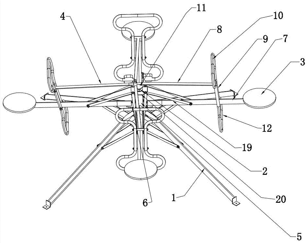 Safe automatic-rotation swivel chair