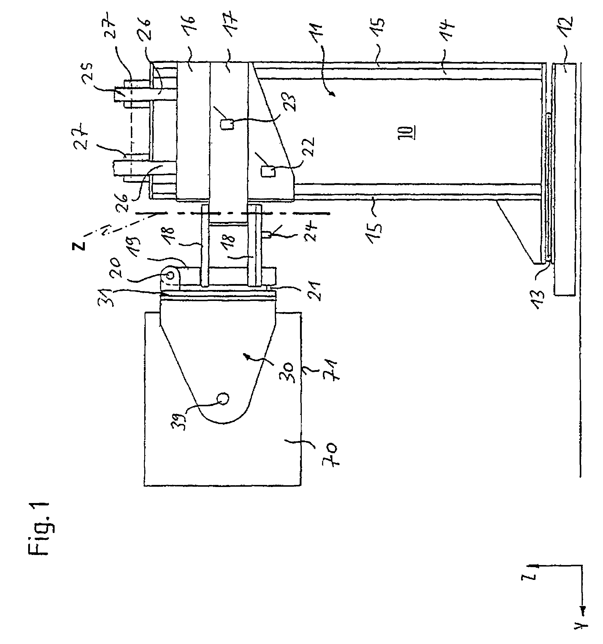 Manipulator for positioning a test head