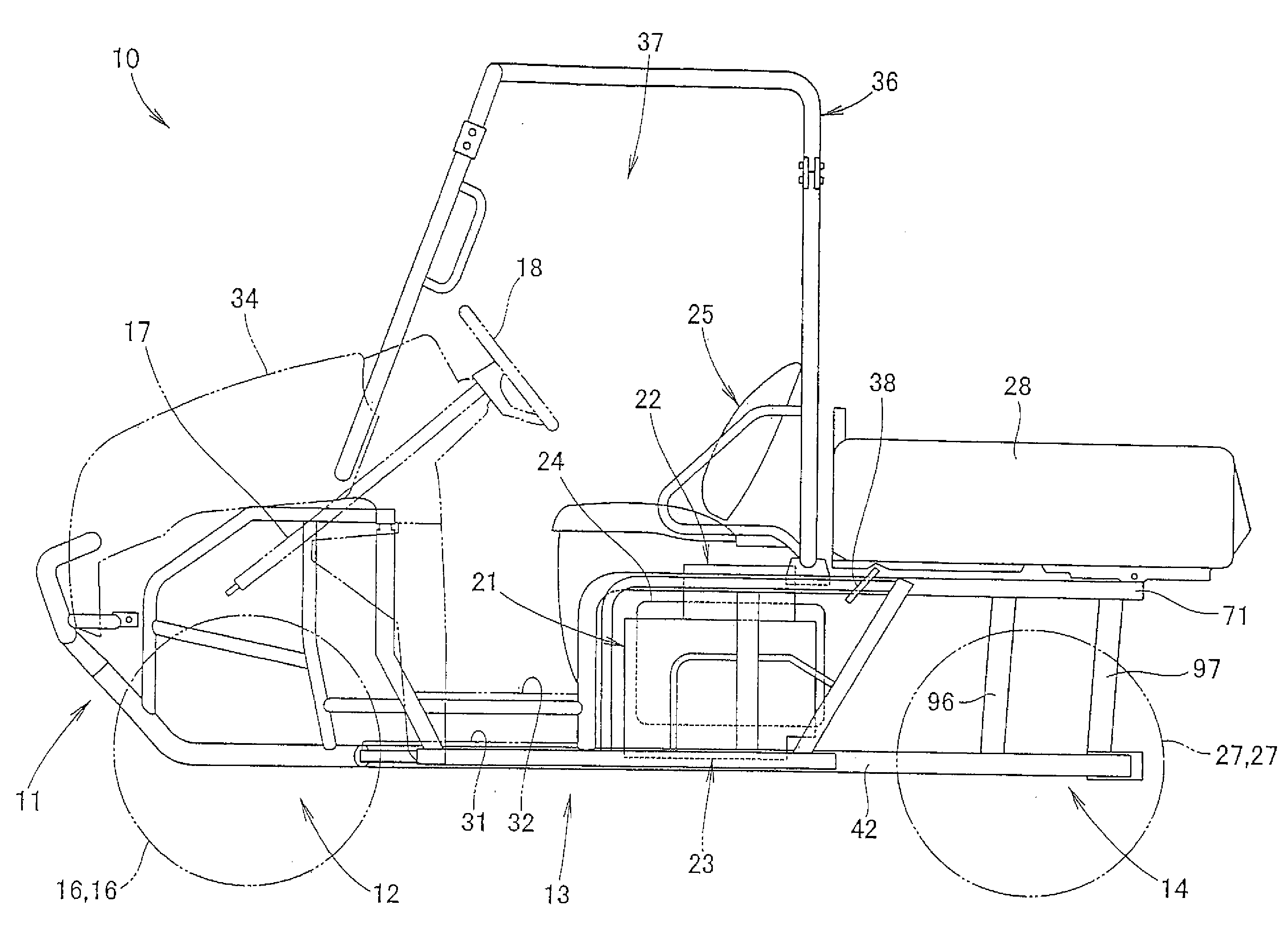 Vehicle frame structure