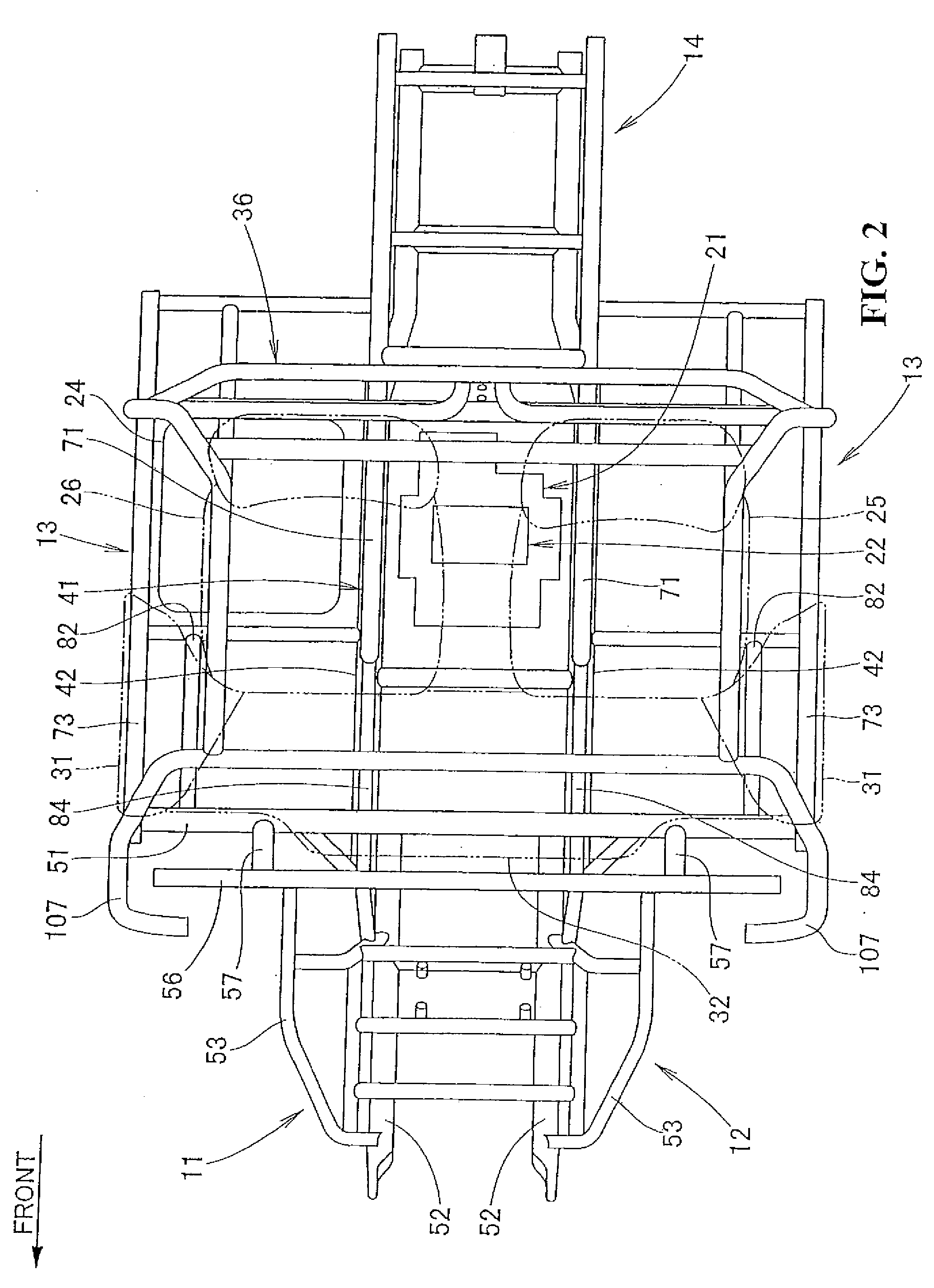 Vehicle frame structure
