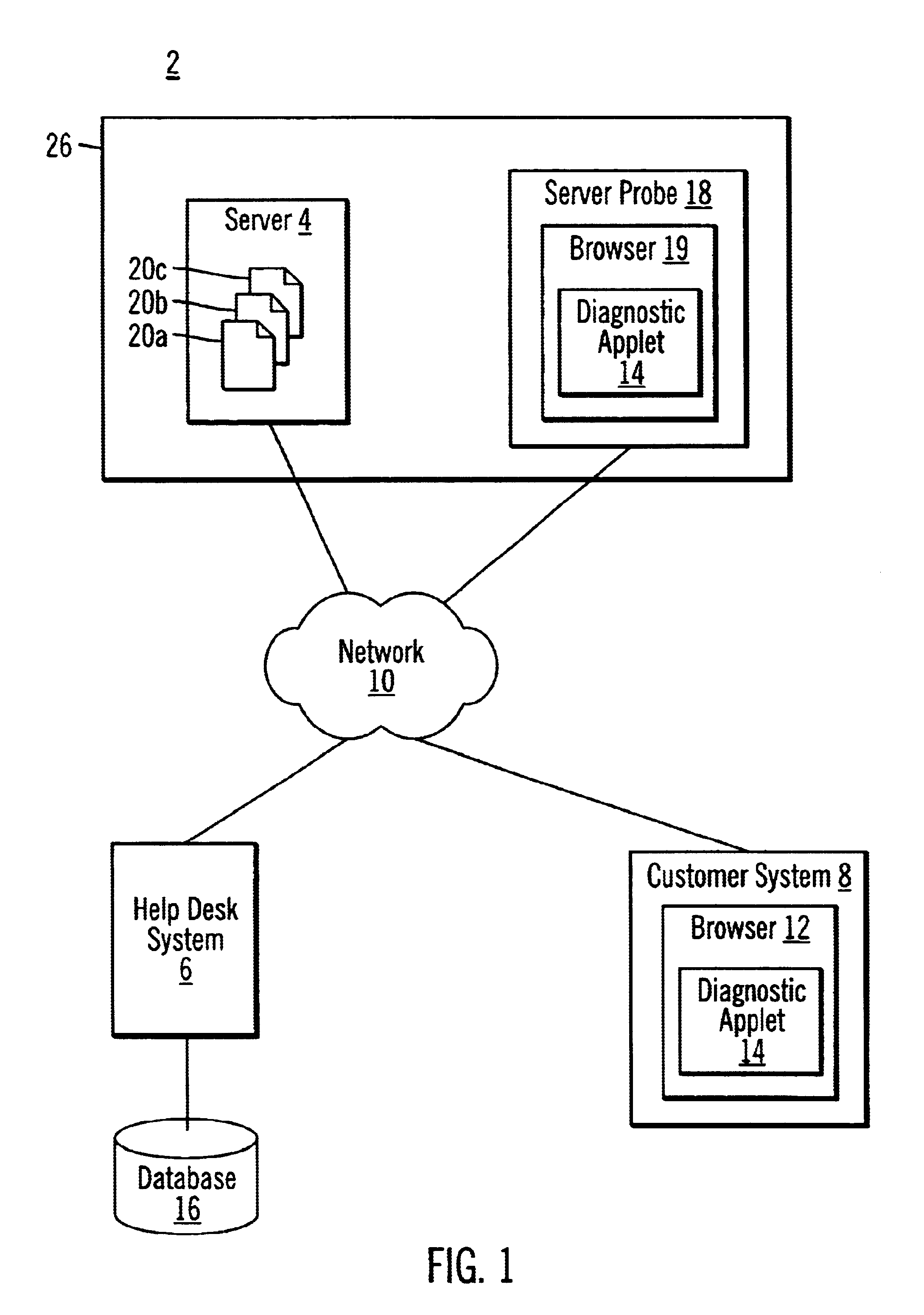 Method, system, and program for diagnosing a computer in a network system