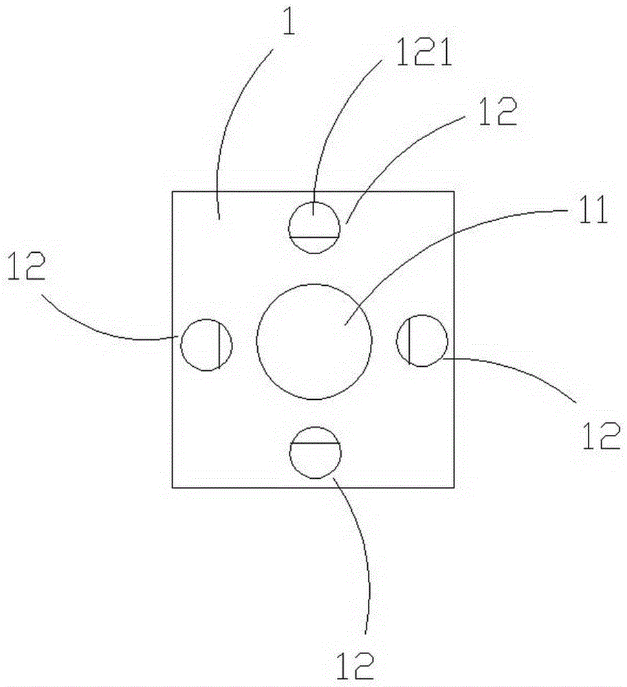 Type matrix parallel fine adjustment system