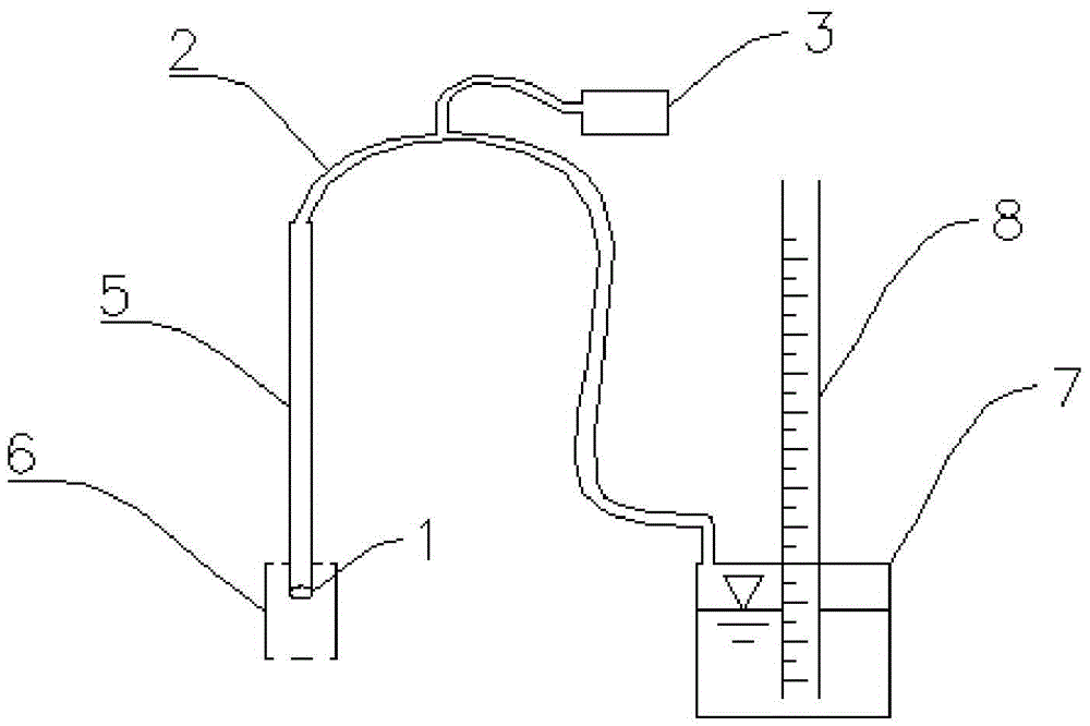 Liquid level detector with pressure stabilization device and method of liquid level detector