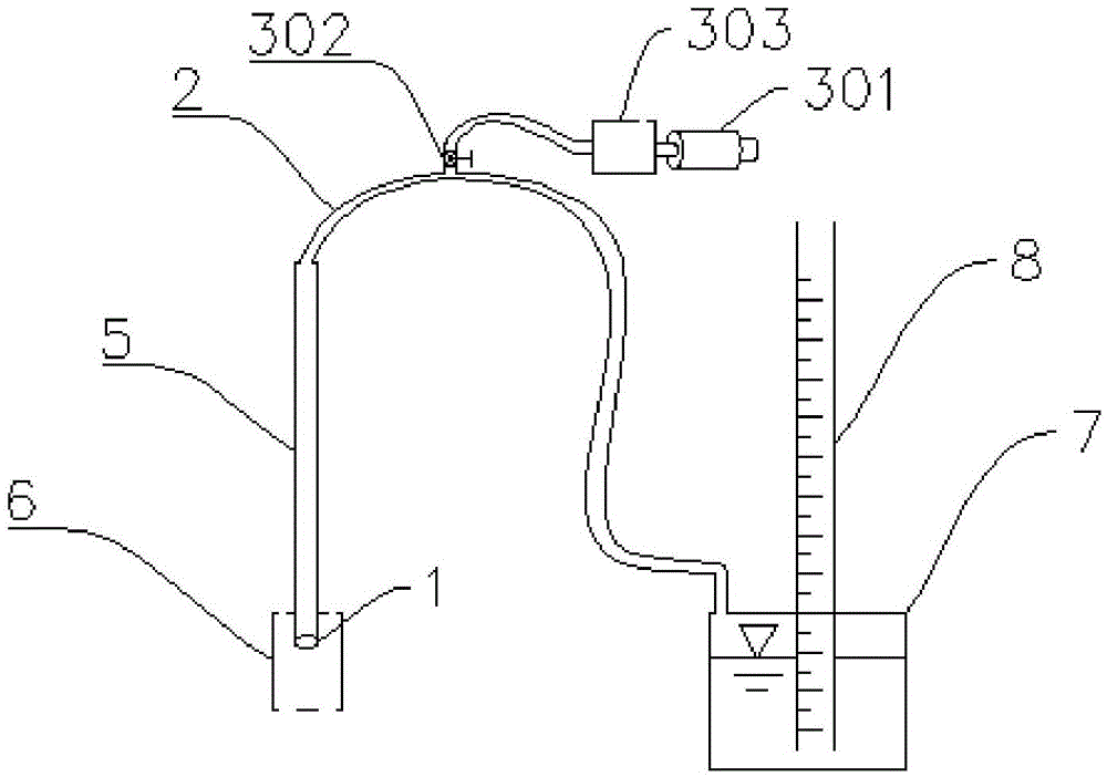 Liquid level detector with pressure stabilization device and method of liquid level detector