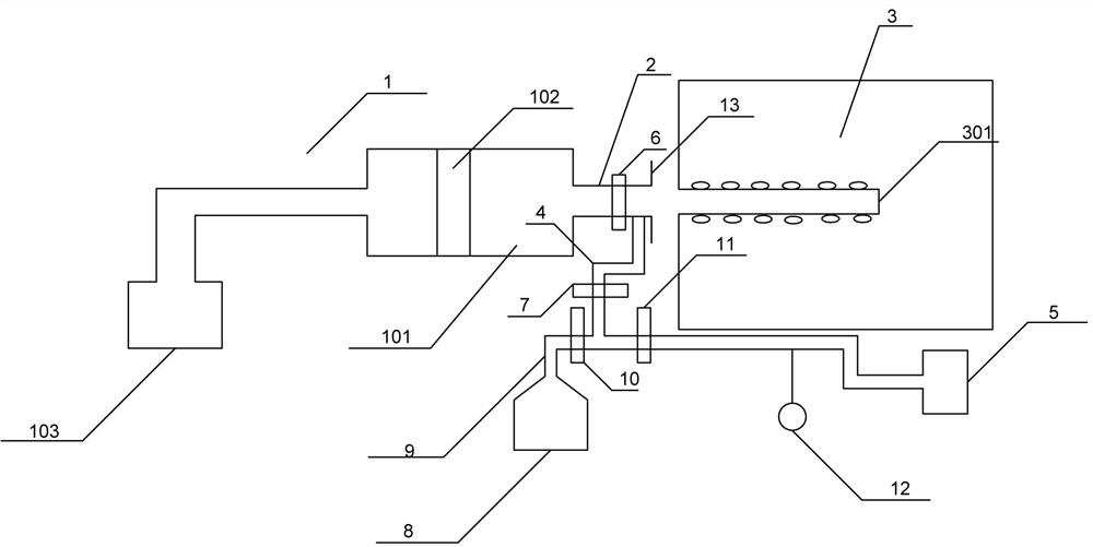 An experimental device and experimental method for studying rock stress distribution using magnetic fluid