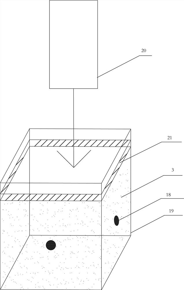 An experimental device and experimental method for studying rock stress distribution using magnetic fluid