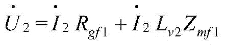 Large grounded screen power-frequency grounding impedance measurement method based on multiple-synchronous different-frequency method