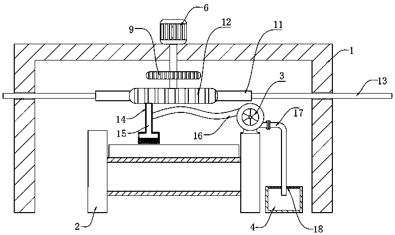 Wood ash brushing auxiliary equipment used in wood furniture processing