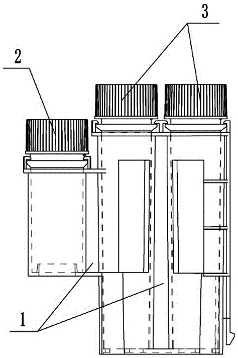 Reagent rack assembly for inspection of reagents containing magnetic beads