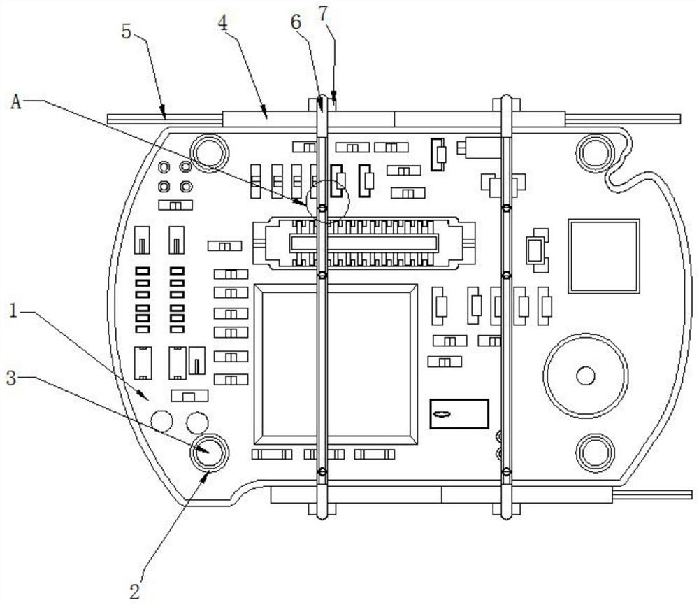 Bluetooth earphone mainboard with anti-vibration and anti-falling structure and buffer function