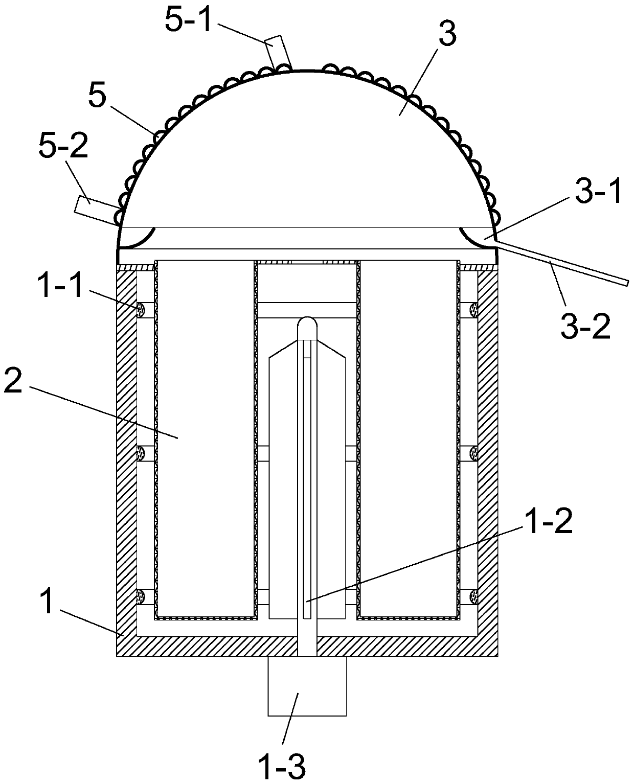 Edible mushroom infrared drying device