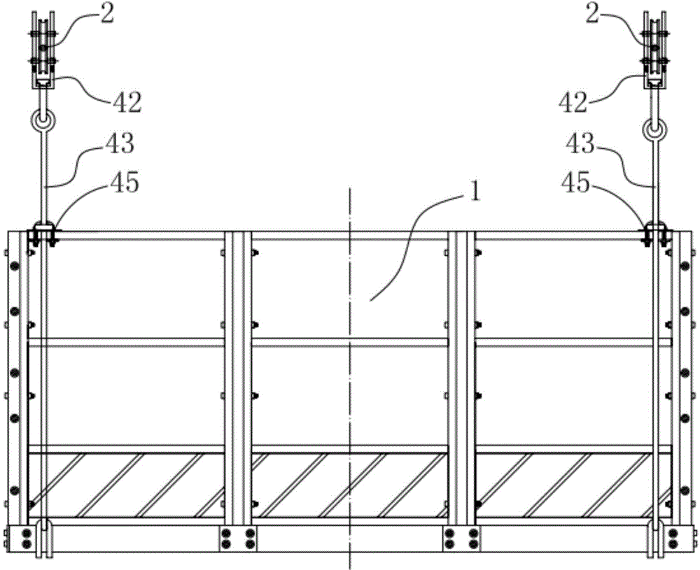 High-altitude movable hanging basket system and construction method thereof