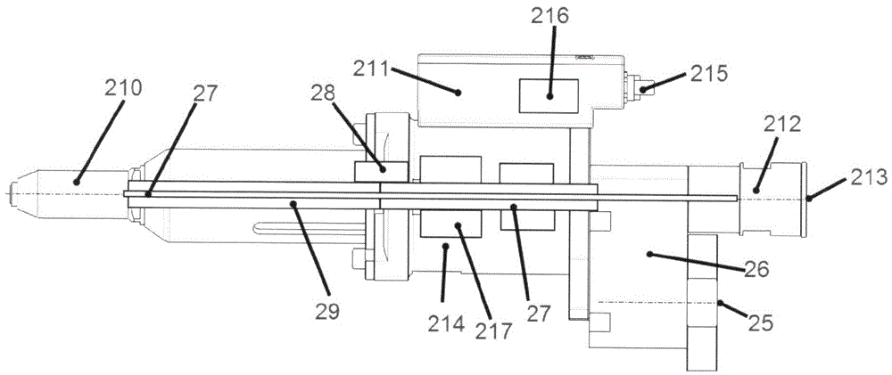 Rivet installation tool having automatic riveting core guiding out mechanism