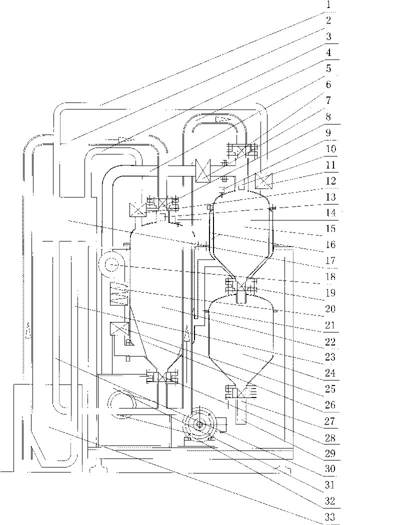 Particle drying device