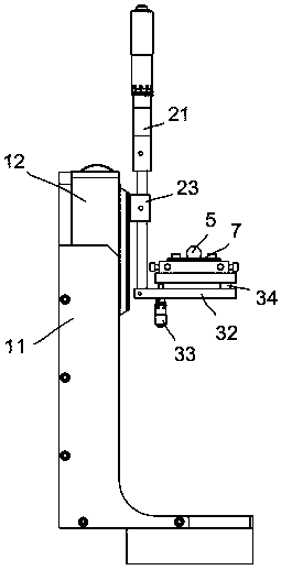 Testing device and method for hanging-drop method solid surface free energy