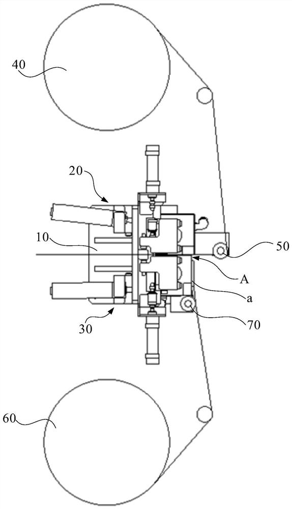 Tape connecting device and lamination equipment