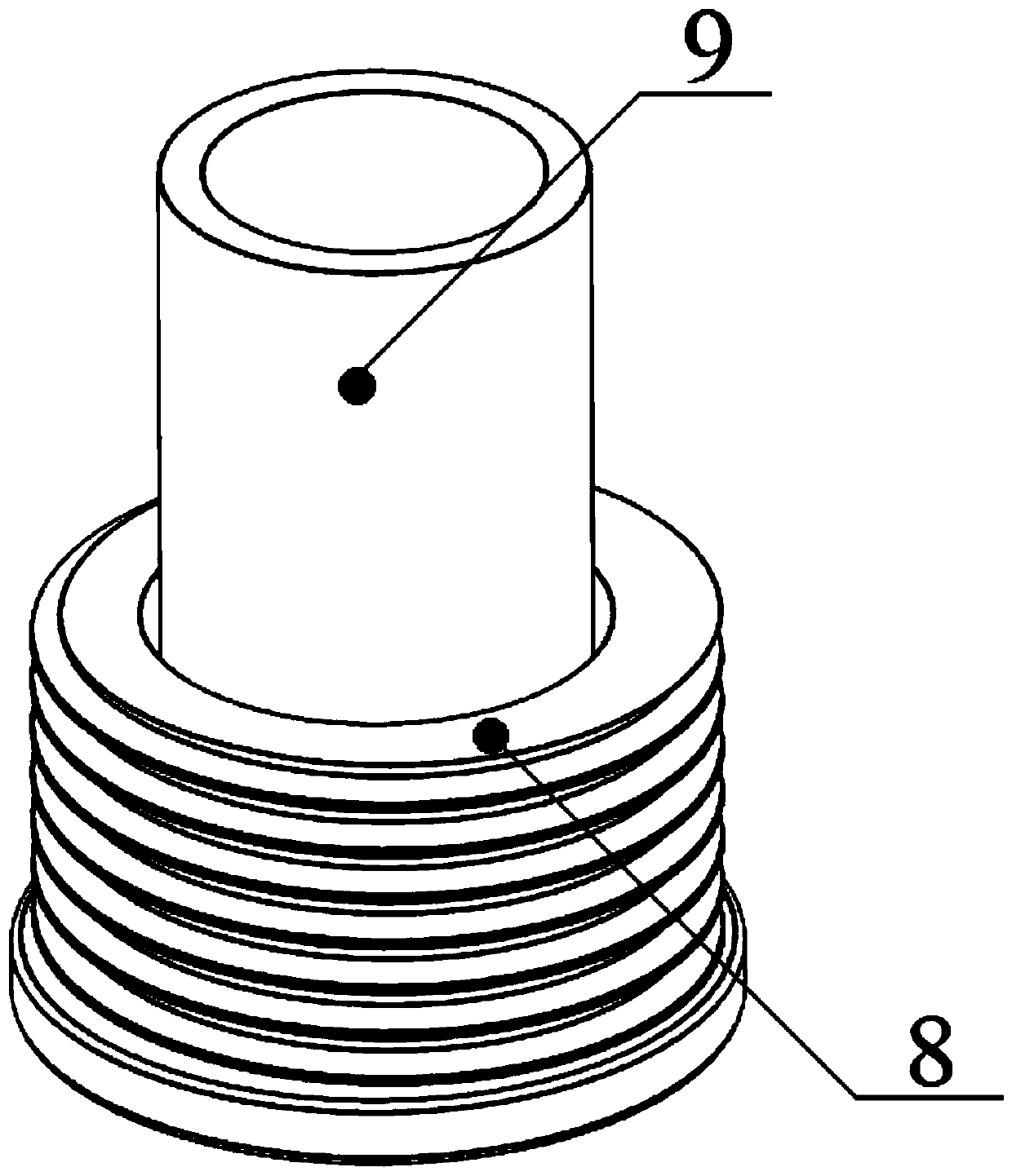 Automatic feeding and copper cap screwing device