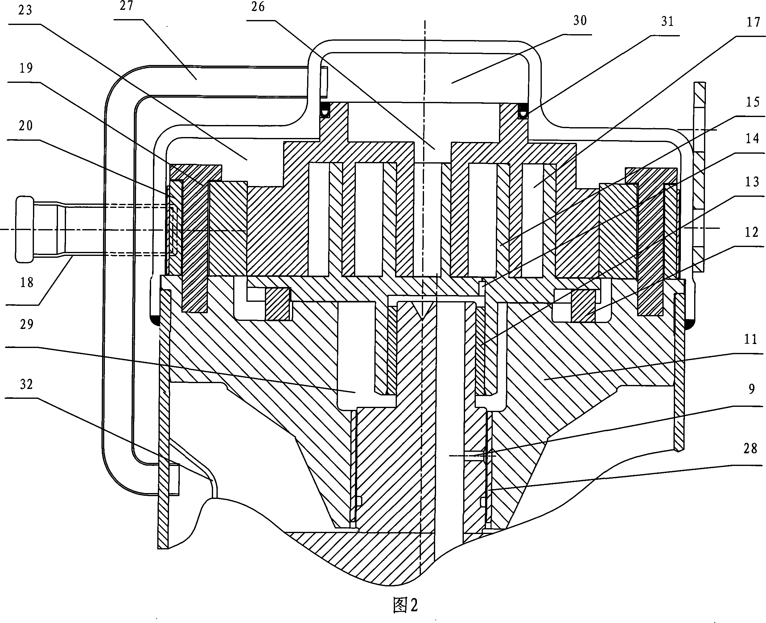 Swirl type compressor and its control method