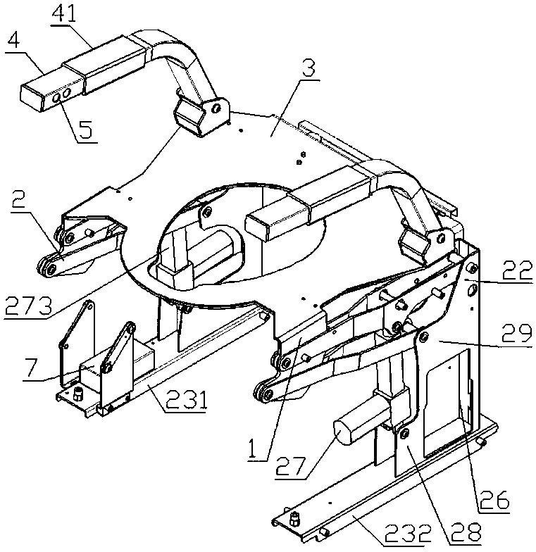 Electric auxiliary lifting device of pedestal pan