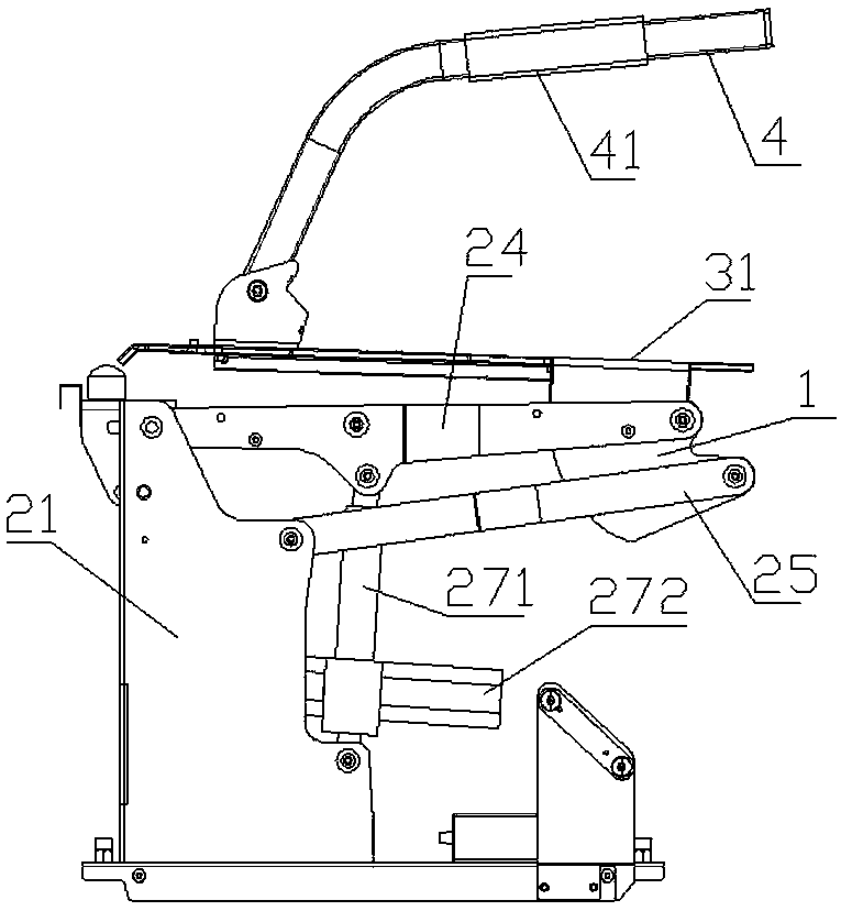 Electric auxiliary lifting device of pedestal pan