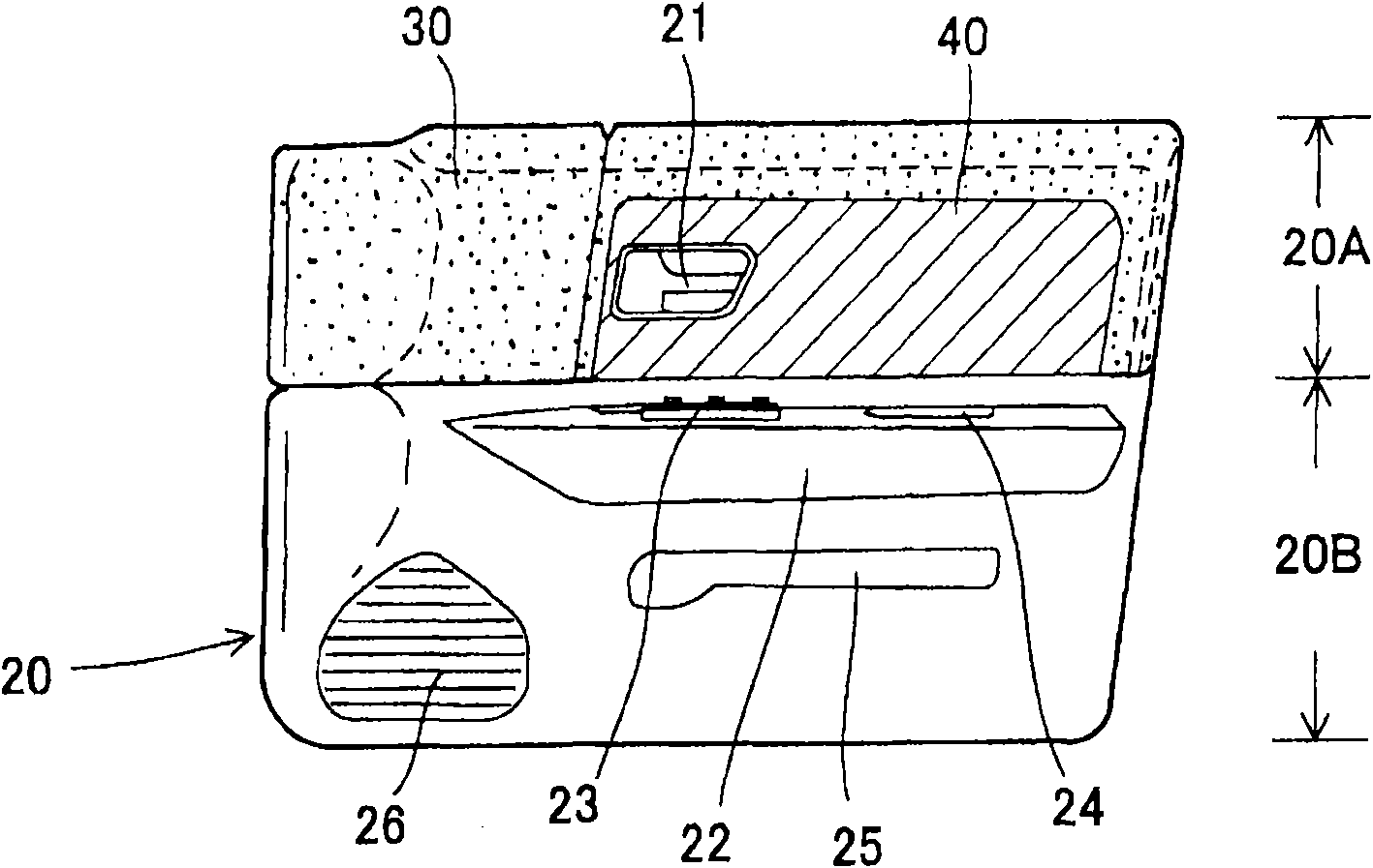 Inner-decoration component for automobile and method for the production thereof