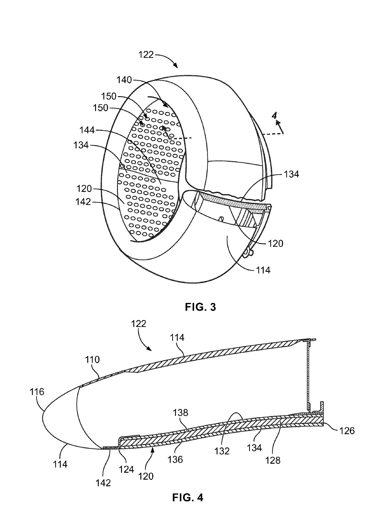 Inner barrel of an engine inlet with laser-machined acoustic perforations