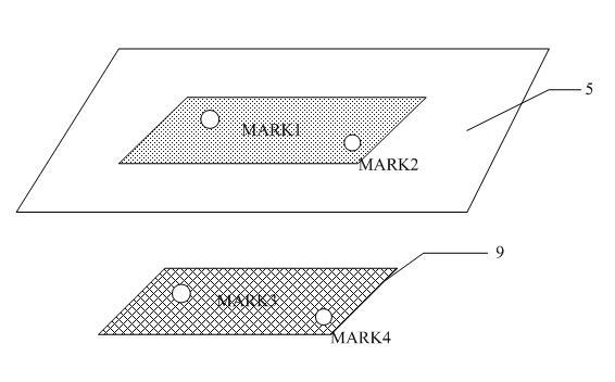 Positioning method in novel silk screen printing CCD (charge coupled device) image identification