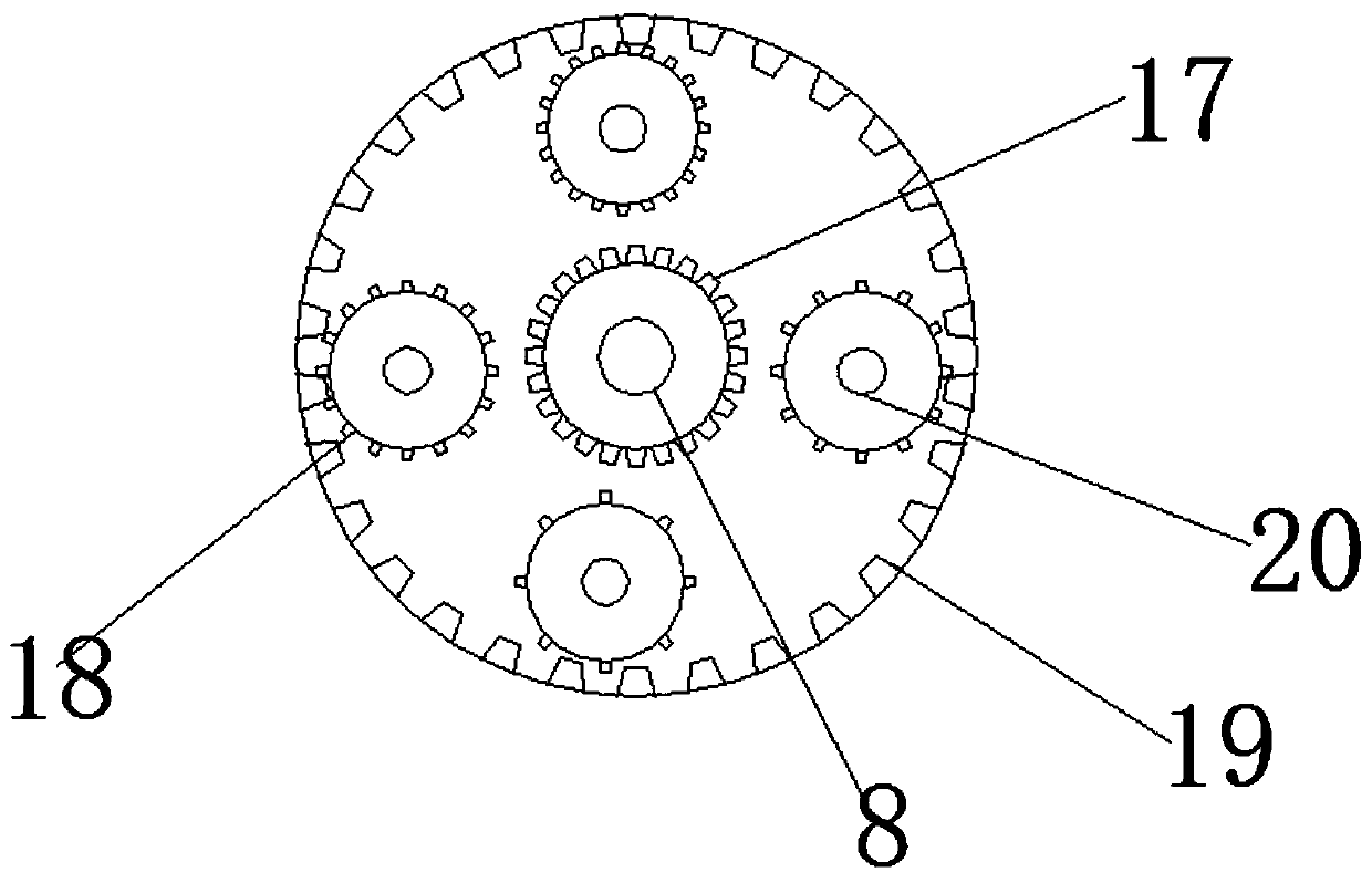 A rotary device using a planetary reducer