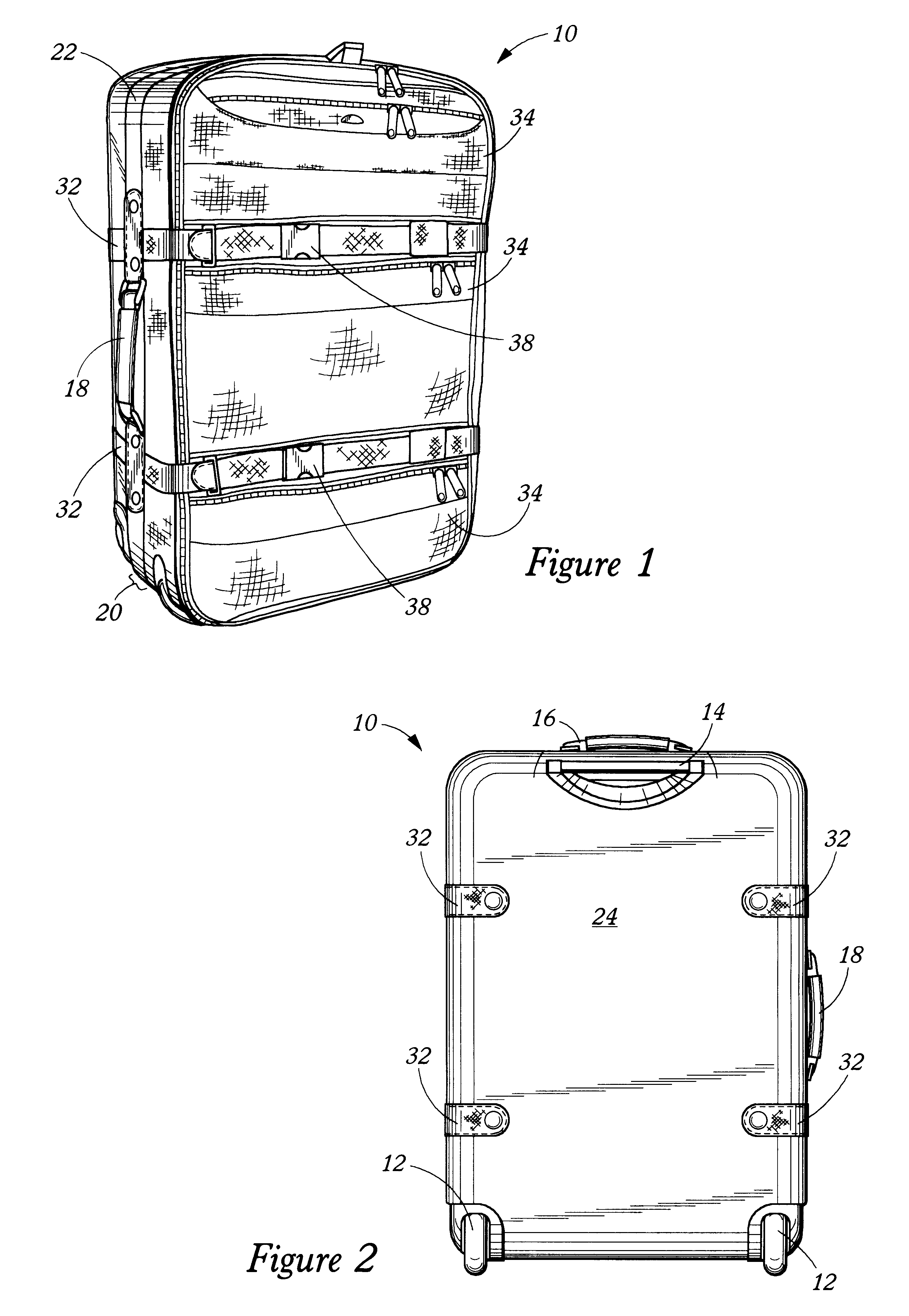 Hybrid construction luggage case
