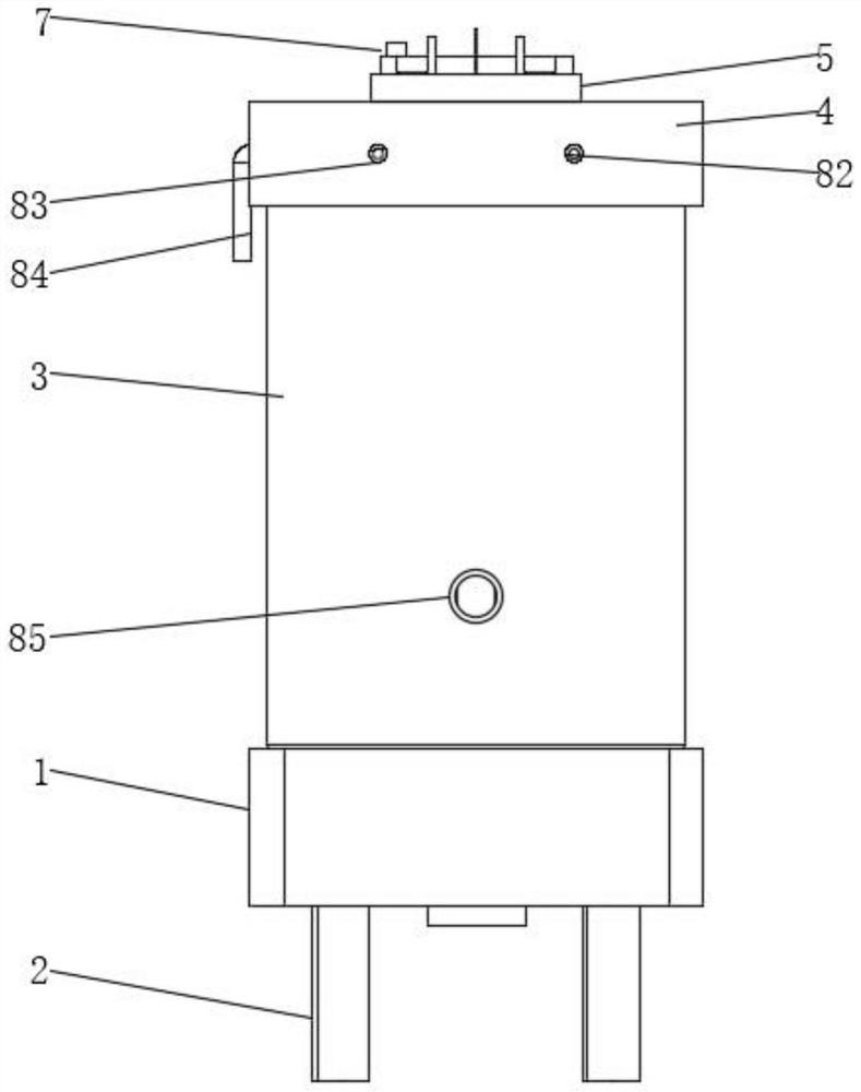 Device for preparing carbon quantum dots through semi-automatic electrochemical stripping method