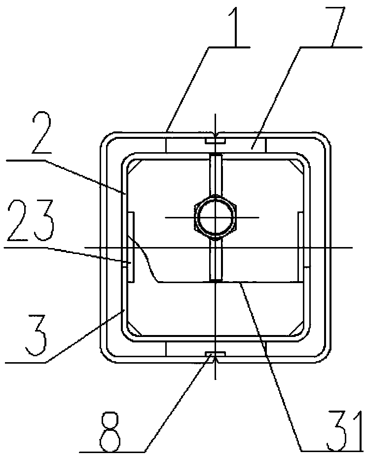 Anti-deformation device used for welding of support leg