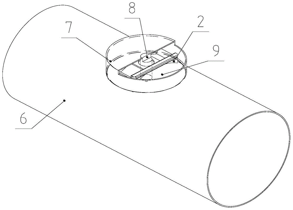 Expanding and blocking preventing device used for radial hole forming of pipeline and expanding and blocking preventing method