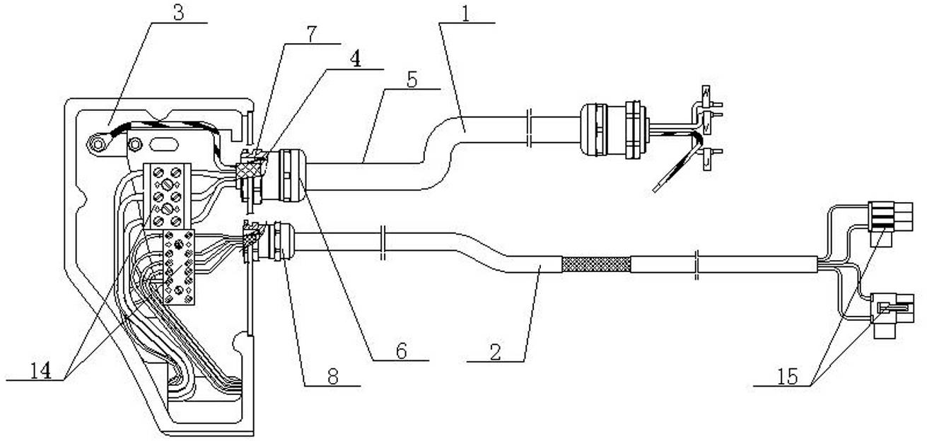 Novel elevator motor connecting assembly