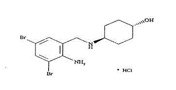 Ambroxol hydrochloride medicine combination for injection