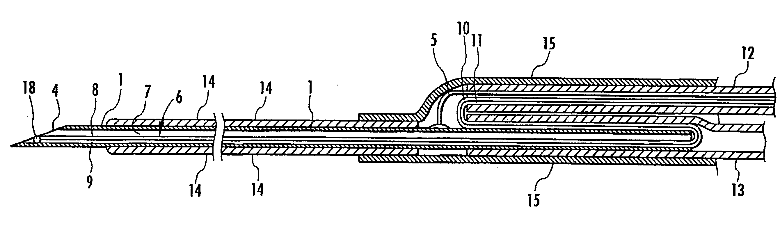 Needle electrode device for medical application