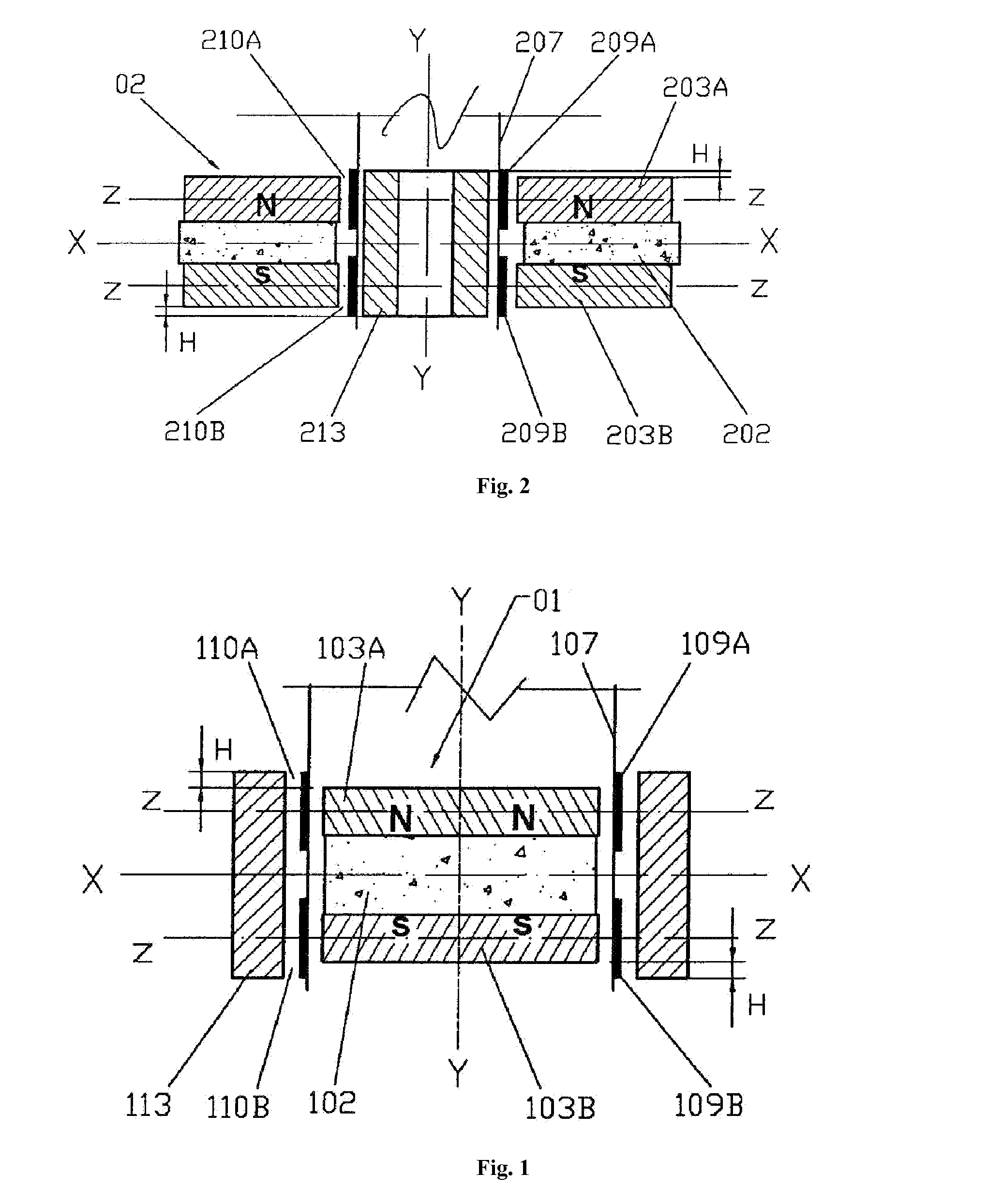 Multi-driver transducer having symmetrical magnetic circuit and symmetrical coil circuit