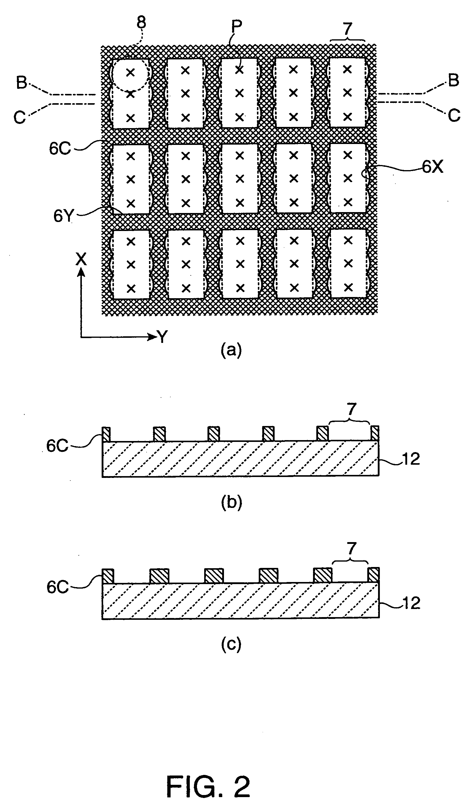 Method for disposing material by droplet ejection, display device, method for manufacturing display device, and electronic apparatus