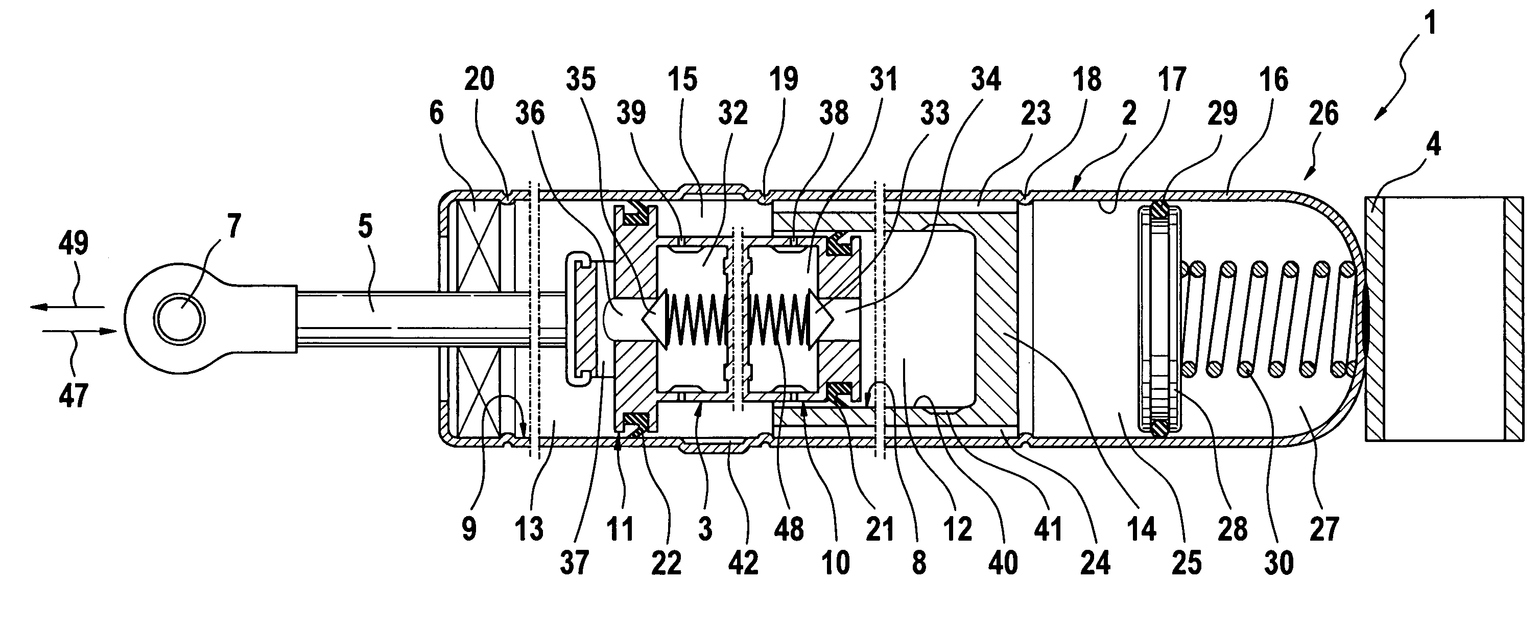 Continuously lockable adjustment device