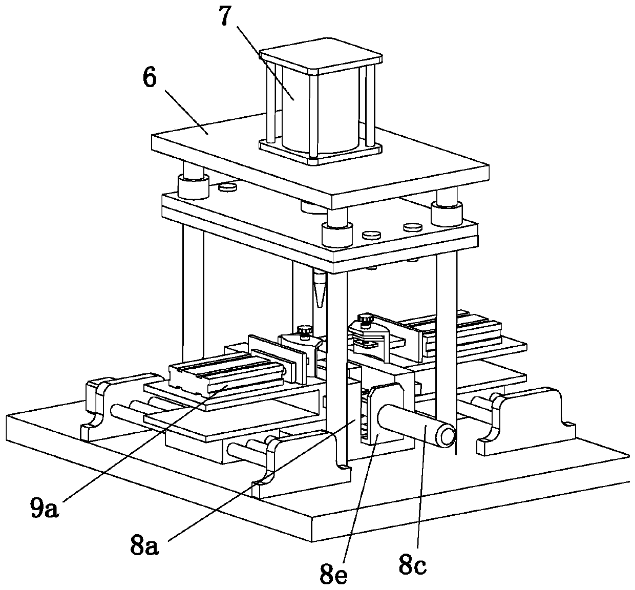 A working method of a high-precision stamping die that is easy to replace