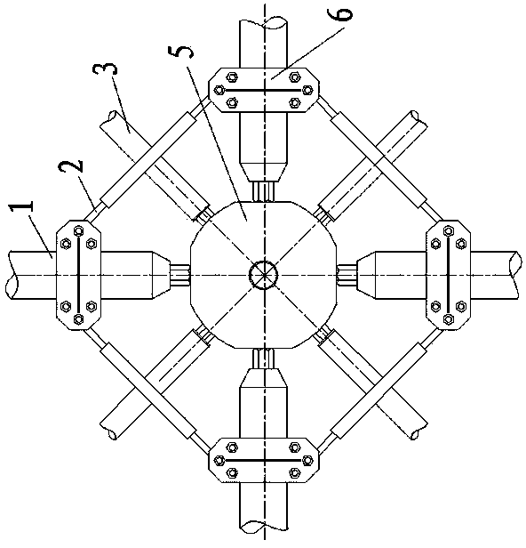 Reinforcement method for grid structure rod piece