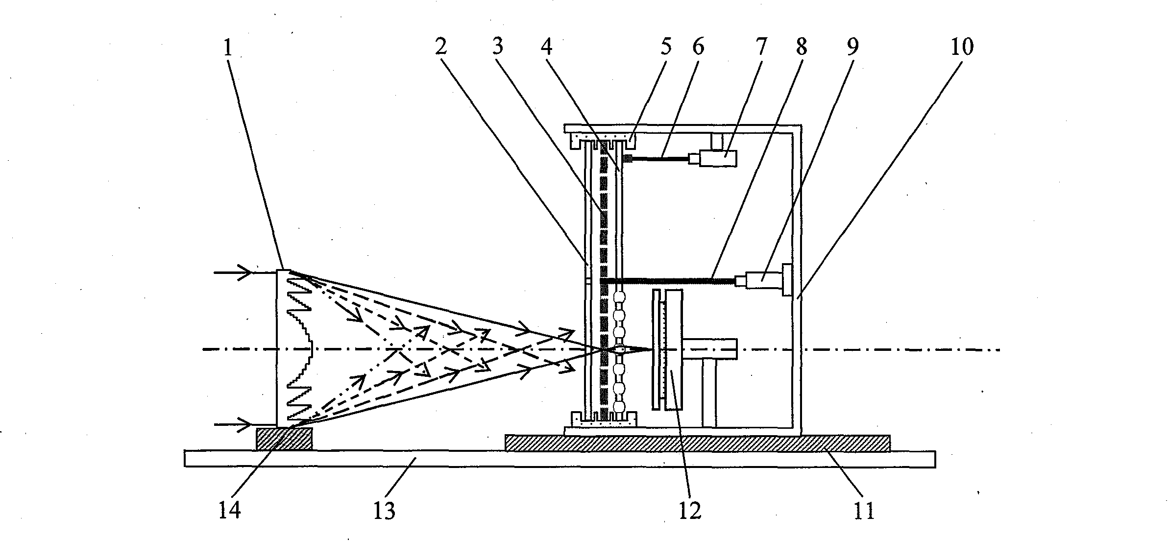 Device and method of multispectral imaging by diffraction based on Nipkow disk