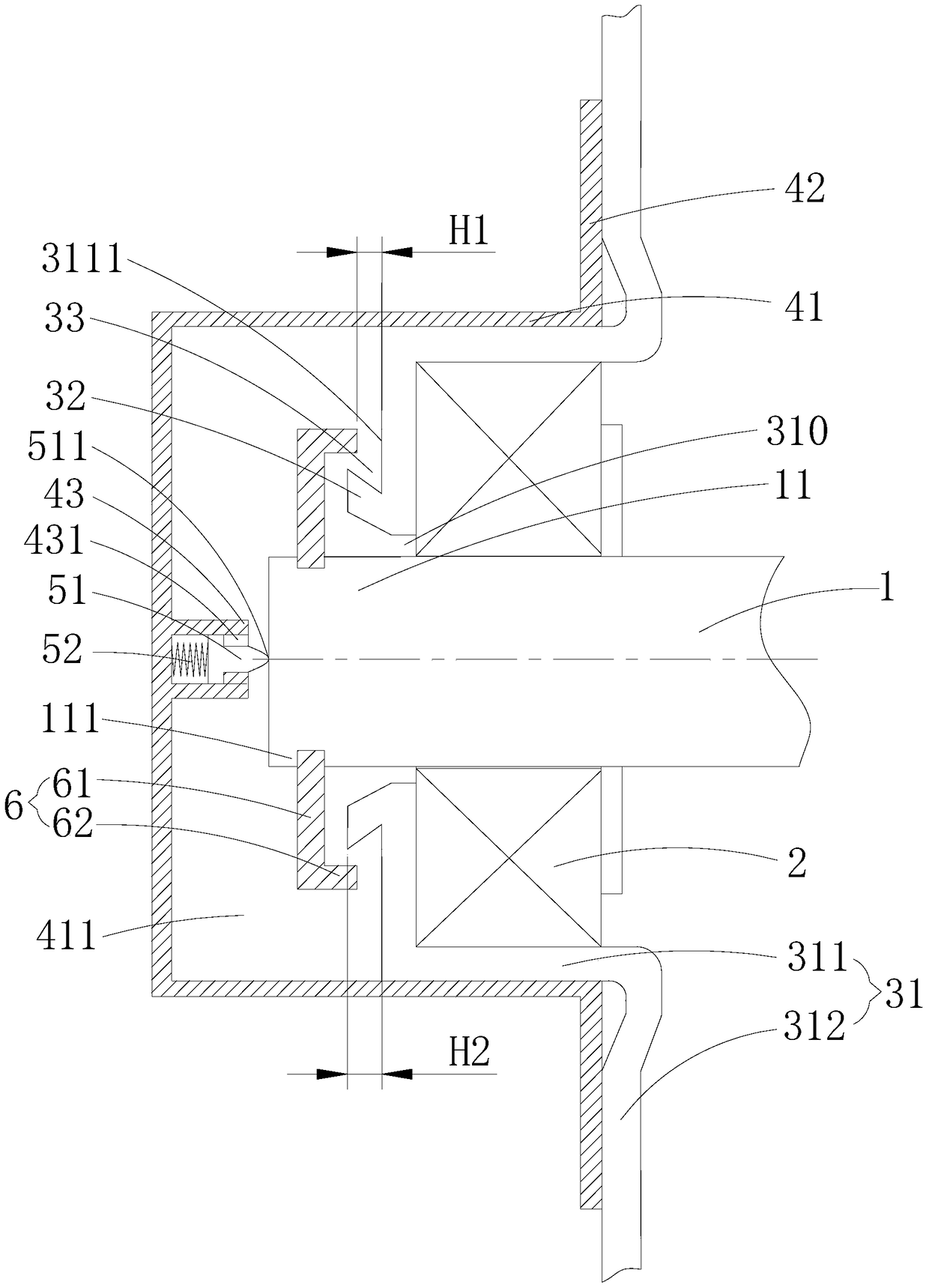 Anti-corrosion structure of motor bearing and plastic-encapsulated brushless DC motor