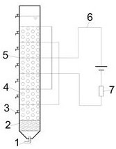 Method for solving scaling of cathode of electro-catalytic biological aerated filter