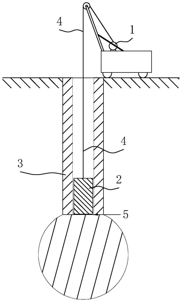Method for automatically constructing prestressed pile