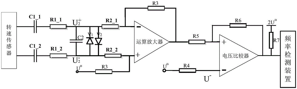 Engine rotating speed measurement circuit and method