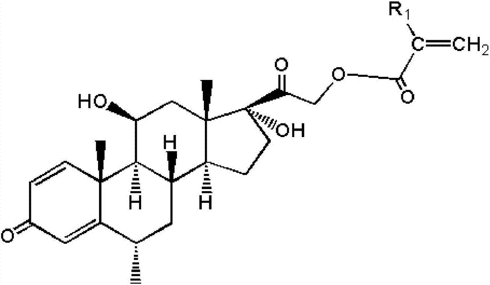 A kind of acrylate monomer with anti-inflammatory effect and preparation method thereof
