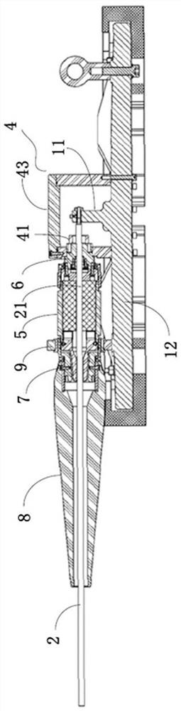 A marine grounding electrode and marine grounding equipment