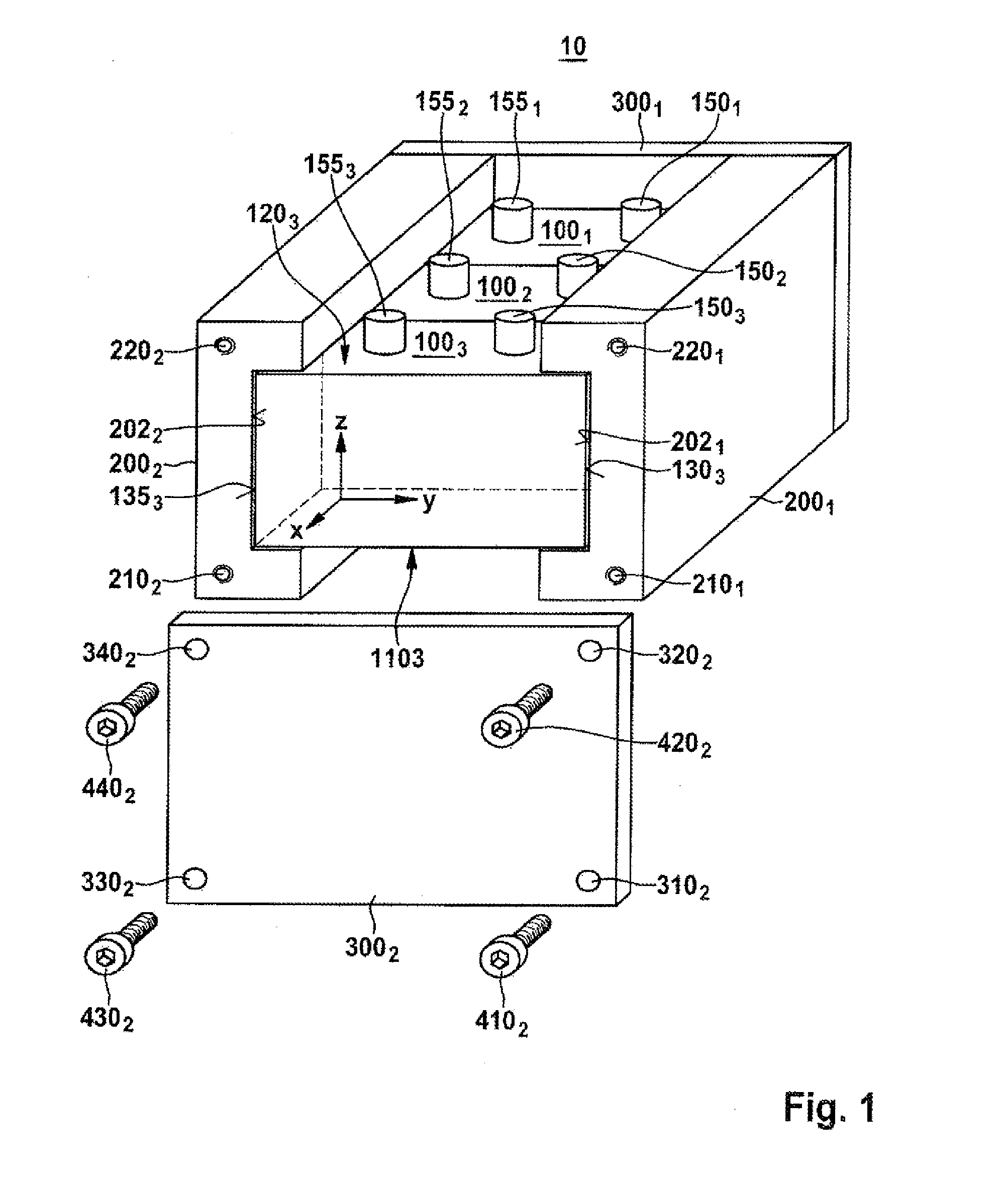 Module carrier for battery cells and method for producing the module carrier, and battery module, battery pack, battery and battery system
