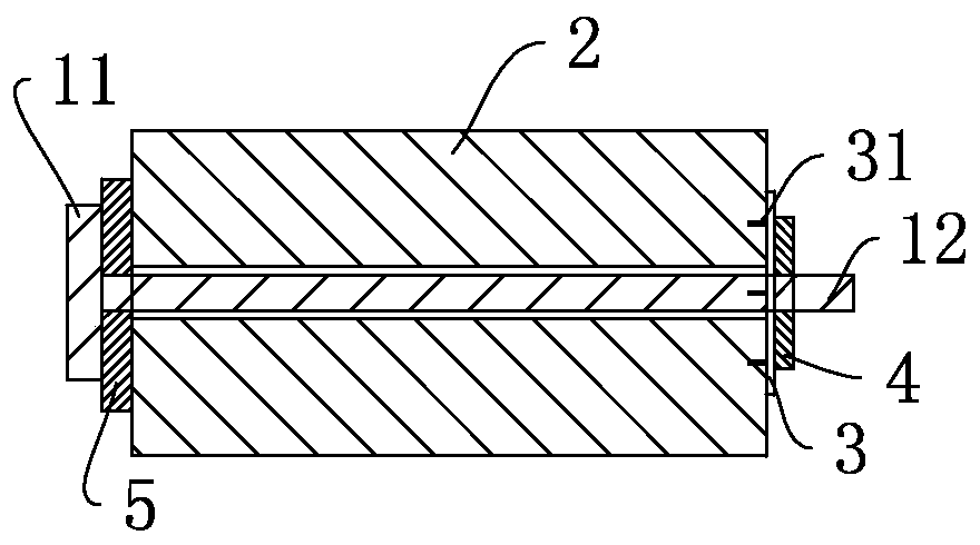 A rubber water stopper and underground external wall formwork sealing bolt hole sealing construction method